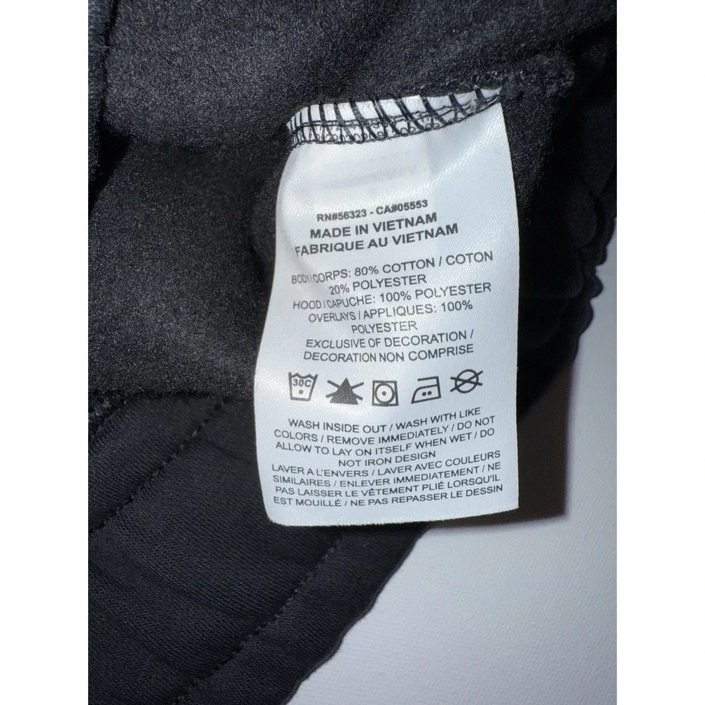 Nike Sportswear Fleece Windbreaker Hoodie Black Pullover Half Zip S‎ Women's